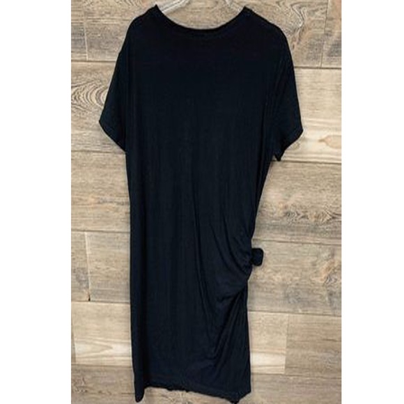 VINCE SIDE TIE CREW NECK T-SHIRT DRESS - Picture 12 of 16